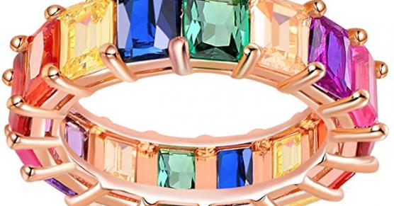 Miglior anelli a fascia con pietre colorate