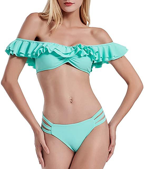 Miglior bikini a fascia con balze