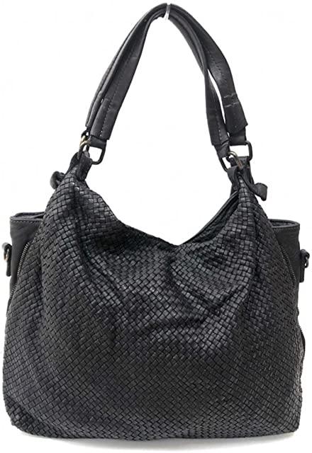 Miglior borsa pelle intrecciata nera