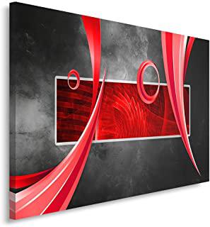 Miglior quadri moderni rosso e grigio
